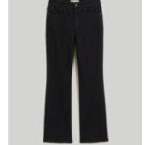 Madewell Kick Out Crop Jean, Black Rinse Wash Size 28